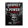 Respect Is Earned. Power Is Taken. — Cellblock Kings Skull Poster