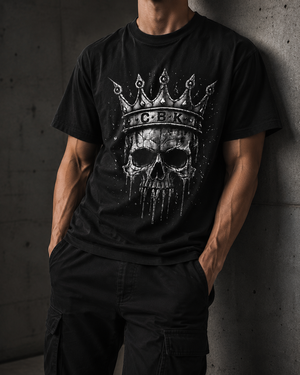 Cellblock Kings T-Shirt — Crowned Skull Graphic Tee