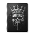 Cellblock Kings black notebook with a skull and crown design on a white background