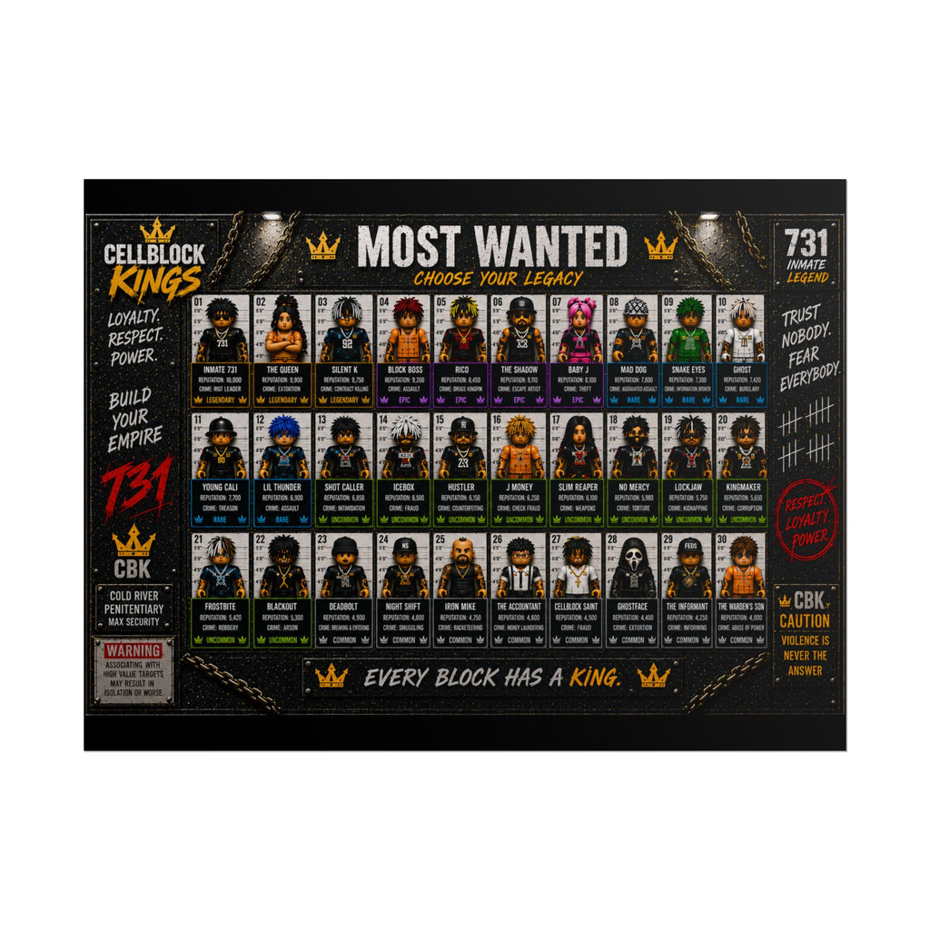 Most Wanted Cellblock Kings Poster