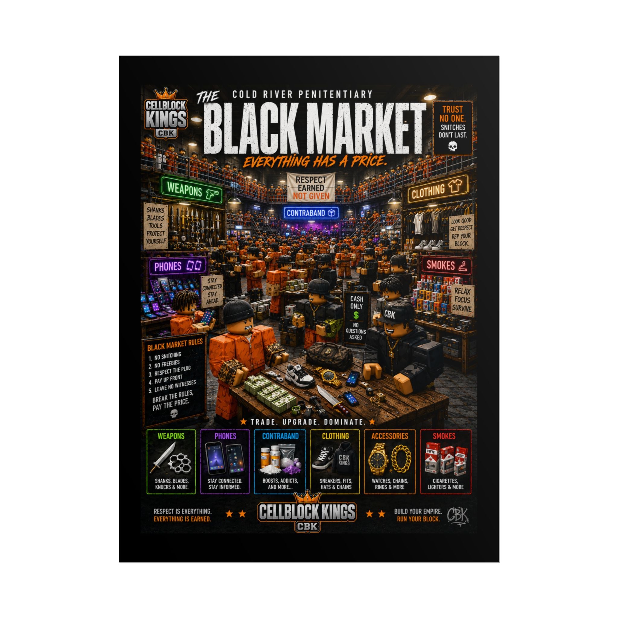 Cellblock Kings Black Market Poster