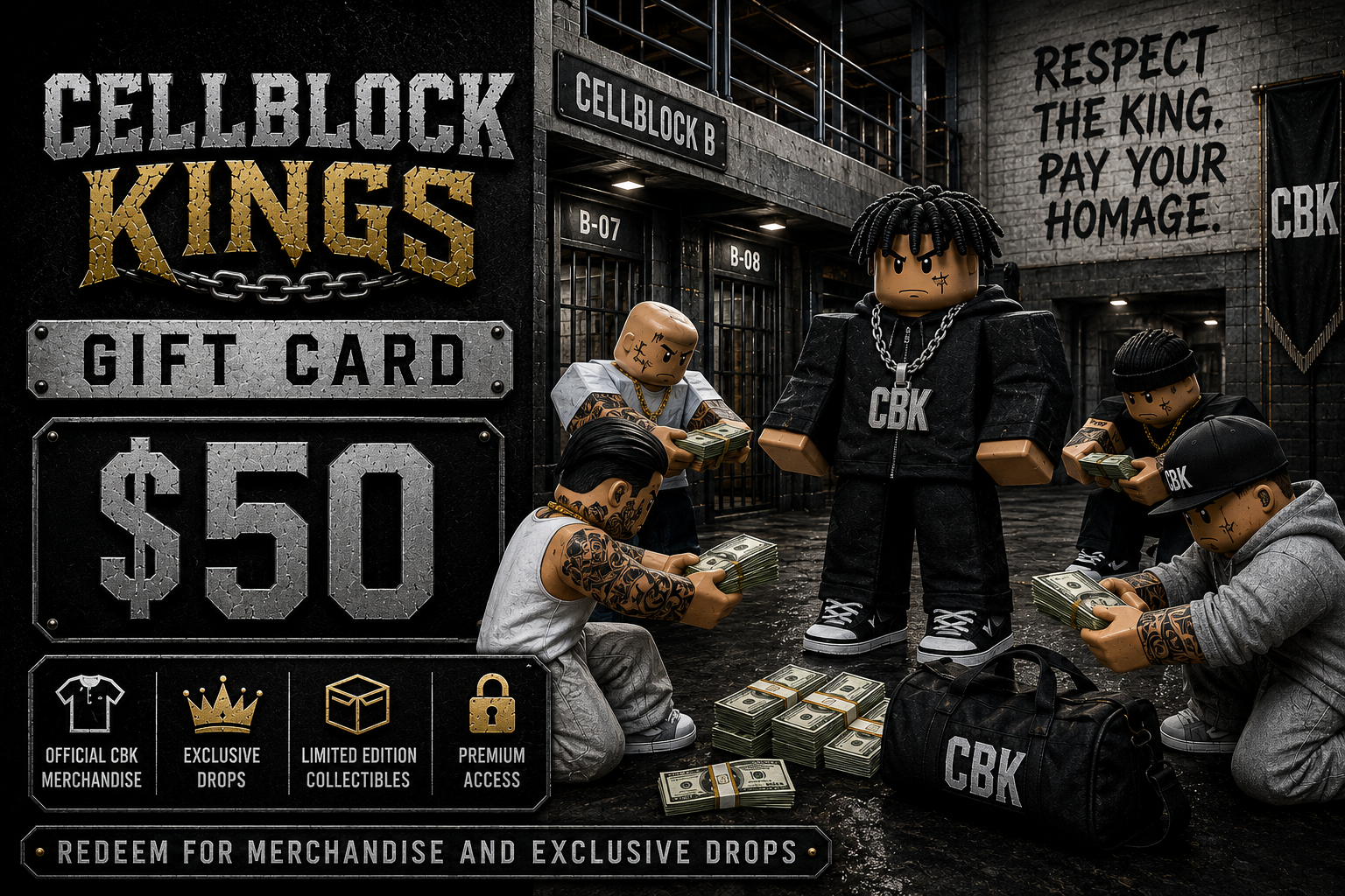 Cellblock Kings Gift Cards - $50