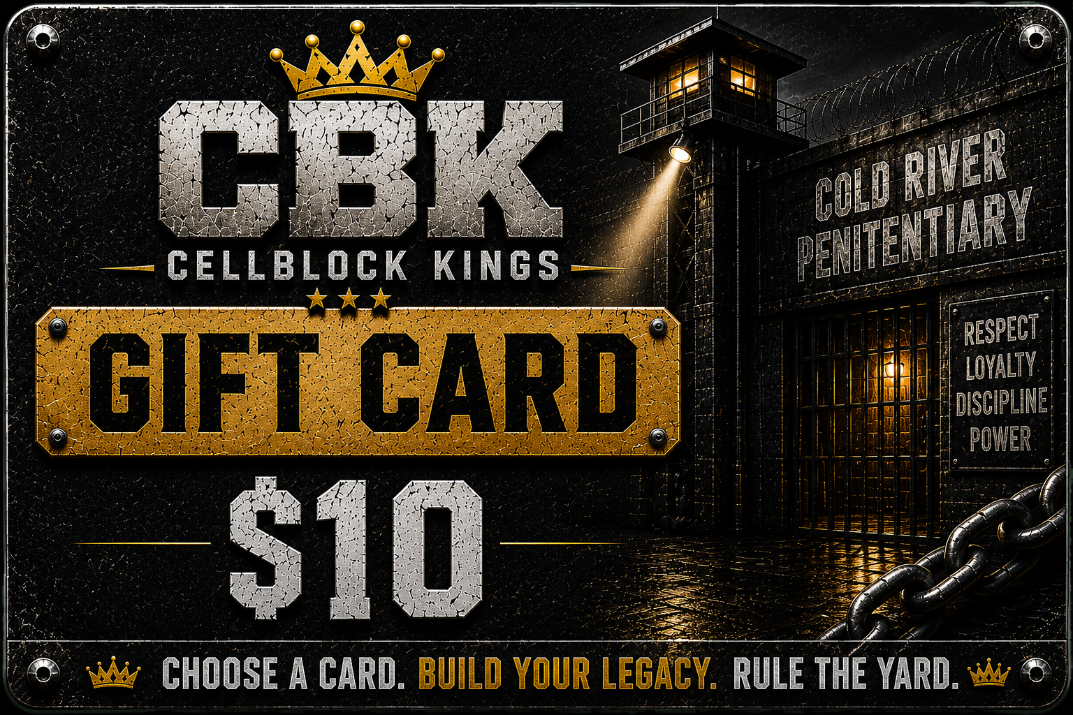 Cellblock Kings Gift Card - $10